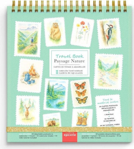 LA PETITE EP357003 TRAVEL BOOK - ΣΕΤ ΖΩΓΡΑΦΙΚΗΣ ΜΕ ΑΚΟΥΑΡΕΛΑ PAYSAGE NATURE- 357003