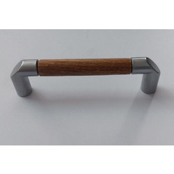 Myperfecthome Λαβή Επίπλου 96mm Νίκελ Ματ-Ξύλο