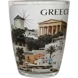 Ποτήρι σφηνάκι Souvenir - 20Z - Greece - Σετ 12 τεμάχια - 161273