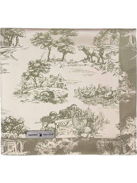 Greenwich Polo Club Τραπεζομαντηλο 170Χ300 Essential 3015 Ecru - Olive Ecru - Olive