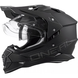 O'Neal Sierra V.22 Flat Black Κράνος Μηχανής On / Off