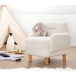 Atelier del Sofa Kid's Wing Chair Cobie Teddy - White White