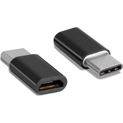 POWERTECH αντάπτορας USB-C σε Micro USB θηλυκό CAB-UC019, μαύρος