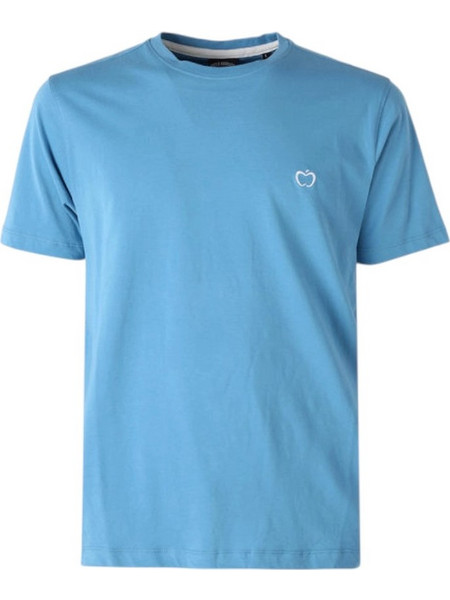 Baci & Abbracci - Ανδρικό T-shirt Crew Neck with Logo BAM3381-OCEANO Γαλάζιο