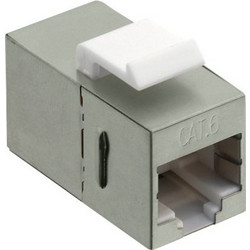 LogiLink Keystone Inline Coupler RJ45 Cat.6 Fully Shielded, snap-in mounting (NK4011)