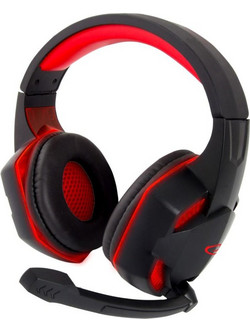 Esperanza Gaming Headset Over Ear Blackbird EGH400 Black Red