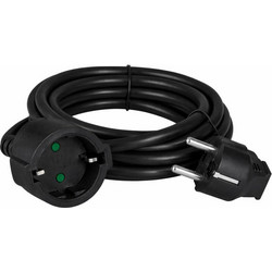 POWERTECH μπαλαντέζα ρεύματος PT-1562 1x schuko 16A 5m μαύρη