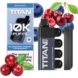 ΗΛΕΚΤΡ. ΤΣΙΓΑΡΟ GIGA 10.000PUFFS TITAN BLUEBERRY CHERRY CRANBERRY