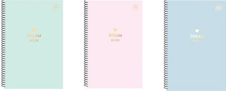 Τετράδιο Σπιράλ A4 - 3 θέματα Dream Book (90Φ.) - InterDruk