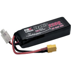 11.1V 2200mAh LiPo BATTERY 35C 3S (LENGTH : 106 mm ) - XT60 PLUG - ZEPHIR PINK PERFOMANCE
