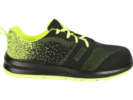 Stenso Race Low O1 Αθλητικά Παπούτσια Εργασίας S0 Μαύρα Κίτρινα