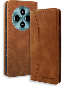 Bodycell Book Case Θήκη Πορτοφόλι Brown (Xiaomi Poco M7 5G)