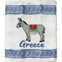 Πετσέτα ποτηρόπανο Souvenir με κέντημα - Σετ 12pcs - Greece - 416464