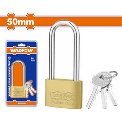 WADFOW Λουκέτο ορειχάλκινο μακρύλαιμο 50mm (WPD2450)