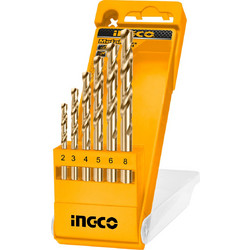 INGCO Σετ 6 τεμάχια Τρυπάνια Μετάλλου HSS 2-8mm (AKD1055)