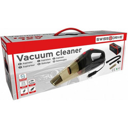 Swiss Drive Vacuum Cleaner Σκουπάκι Αυτοκινήτου Στερεών Φις Αναπτήρα με φίλτρο HEPA 12V 120W