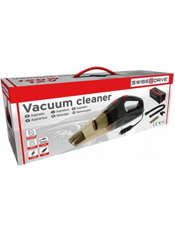 Swiss Drive Vacuum Cleaner Σκουπάκι Αυτοκινήτου Στερεών Φις Αναπτήρα με φίλτρο HEPA 12V 120W