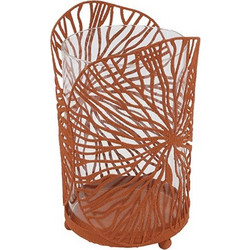Κηροπήγιο σχ.φυλλα μεταλ.terra 11Χ18,5 - Plastona
