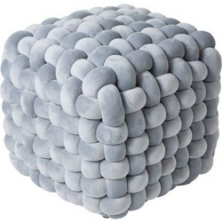 Das Home Διακοσμητικό Πουφ 43x43x40 2272 Grey