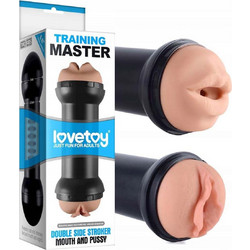Lovetoy Training Master Double Side Stroker Pocket Pussy Anal & Mouth Αυνανιστήρι