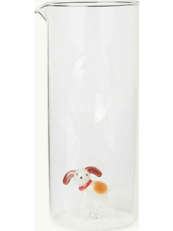 Coincasa γυάλινη κανάτα με σχέδιο σκύλο 22 x 9 cm - 006813416 Διάφανο