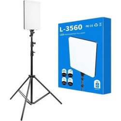 L-3560 Επαγγελματικό LED Φωτιστικό με Τρίποδο 3200-5700K 2m σε Μαύρο Μαύρo Ring Light
