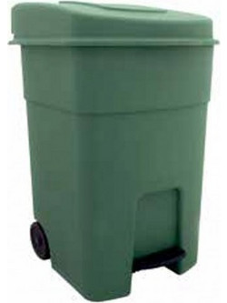 Πλαστικός Κάδος Απορριμάτων Με Πεντάλ 80lt 40x48x60εκ Χρώμα Πράσινο