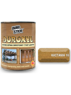 Durostick Duroxyl Συντηρητικό Εμποτισμού Ξύλου Διαλύτου Satin Καστανιά 0.75lt