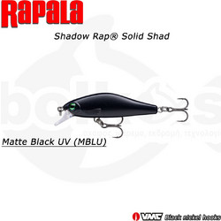 Rapala Shadow Rap Solid Τεχνητό Δόλωμα Ψαράκι Συρτής 5cm 5.5gr MBLU