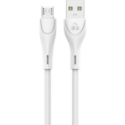 POWERTECH καλώδιο USB σε Micro USB eco round PTR-0106, 15W 3A, 1m, λευκό