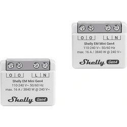 Μετρητής ενέργειας SHELLY EM Mini Gen4, 2 τεμάχια EM Mini Gen4 2-pack