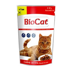 BioCat Adult with Beef in Gravy 100gr