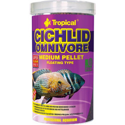 Tropical Cichlid Omnivore Medium Pellet 1lt