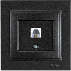 EUROLAMP ΠΡΙΖΑ ΤΗΛΕΦΩΝΟΥ MONH RJ 11 ΜΑΥΡΟ