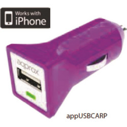 APPROX ΦΟΡΤΙΣΤΗΣ ΑΥΤΟΚΙΝΗΤΟΥ USB 5VDC/1A ΜΩΒ