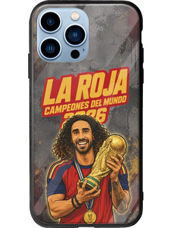 Θήκη La Roja Campeones del Mundo - Marc Cucurella iPhone 14 Pro Max Groove TPU (Tempered Glass και TPU)