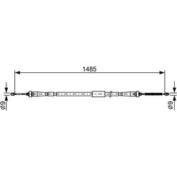 BOSCH 1 987 482 637 - BOSCH ΝΤΙΖΑ ΧΕΙΡΟΦΡΕΝΟΥ RENAULT