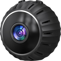 Mini Wi-Fi επαναφορτιζόμενη εσωτερική κάμερα 480p με ανίχνευση κίνησης, νυχτερινή όραση, μαγνητική βάση και μαύρο χρώμα - 249-0358