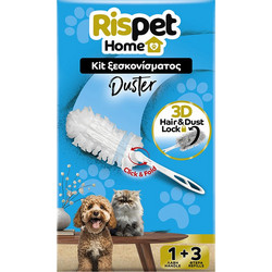 Rispet Duster Kit Λαβή & 3τμχ Ανταλλακτικά Πανάκια