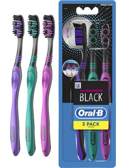 Oral-B Allrounder Black Medium 3τμχ