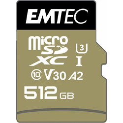 Emtec SpeedIN Pro microSDXC 512GB Class 10 U3 V30 UHS-I A2