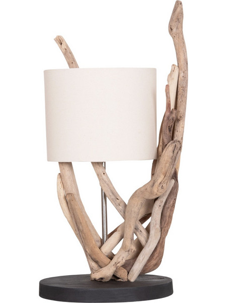 ΕΠΙΤΡΑΠΕΖΙΟ ΦΩΤΙΣΤΙΚΟ BRAMBLE HM4873 DRIFTWOOD & ΛΕΥΚΟ ΚΑΠΕΛΟ Φ28x65Υεκ