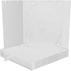 MediaRange CD Jewelcase for 2 Discs 10.4mm Transparent with Transparent Tray BOX23-T