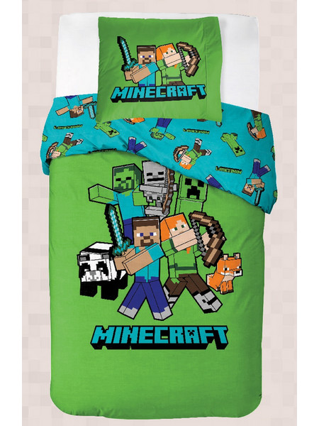 Bed Linen - Adult Size 140 x 200 cm - Minecraft Classic Crew (1029463)