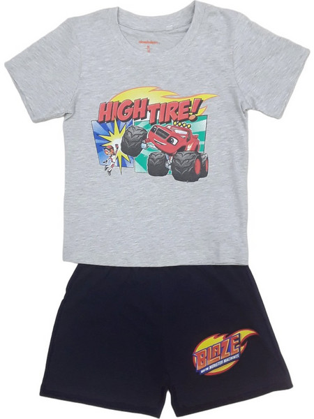 Blaze High Tire Παιδική Πιτζάμα Βαμβακερή Καλοκαιρινή Γκρι 8010254