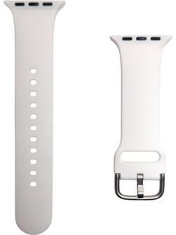 Naxius Λουράκι Σιλικόνης White (Universal 20mm)