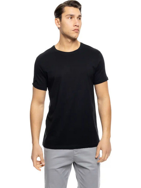 ST' Ανδρικό βαμβακερο t-shirt 53-206-020 BLACK