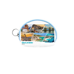 Πορτοφόλι Souvenir μπρελόκ mini - Σετ 10pcs - PVC - Chalkidiki - 10*8*3cm - 0034153