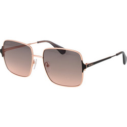 Max &Co MO0072 33B Γυναικεία Γυαλιά Ηλίου Τετράγωνα Μεταλλικά Μαύρα με Ροζ Polarized Φακό