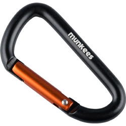 MUNKEES Carabiner D Shape 8x80mm (3208)